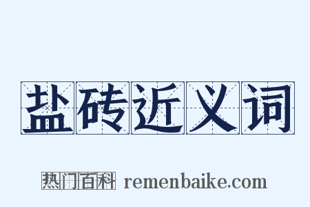 盐砖近义词是什么意思的图片